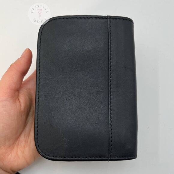 Vintage Coach Zip Around Compact Clutch Wallet 6901 Black - Picture 3 of 10